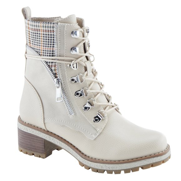 PATRIZIA HONORE BOOTIES Bone - Picture 1 of 6